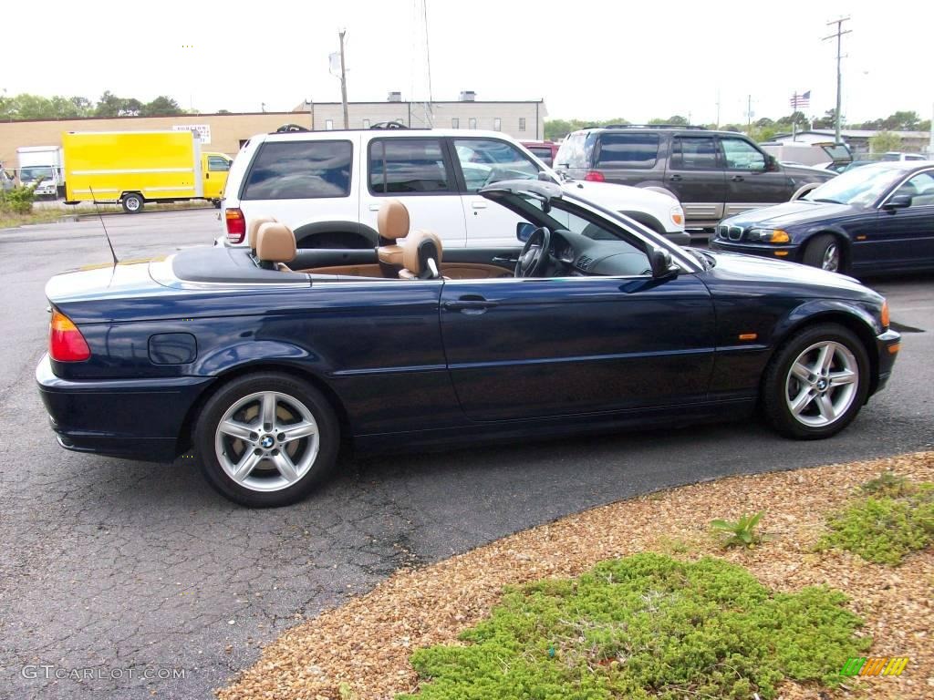 2003 3 Series 325i Convertible - Orient Blue Metallic / Natural Brown photo #7