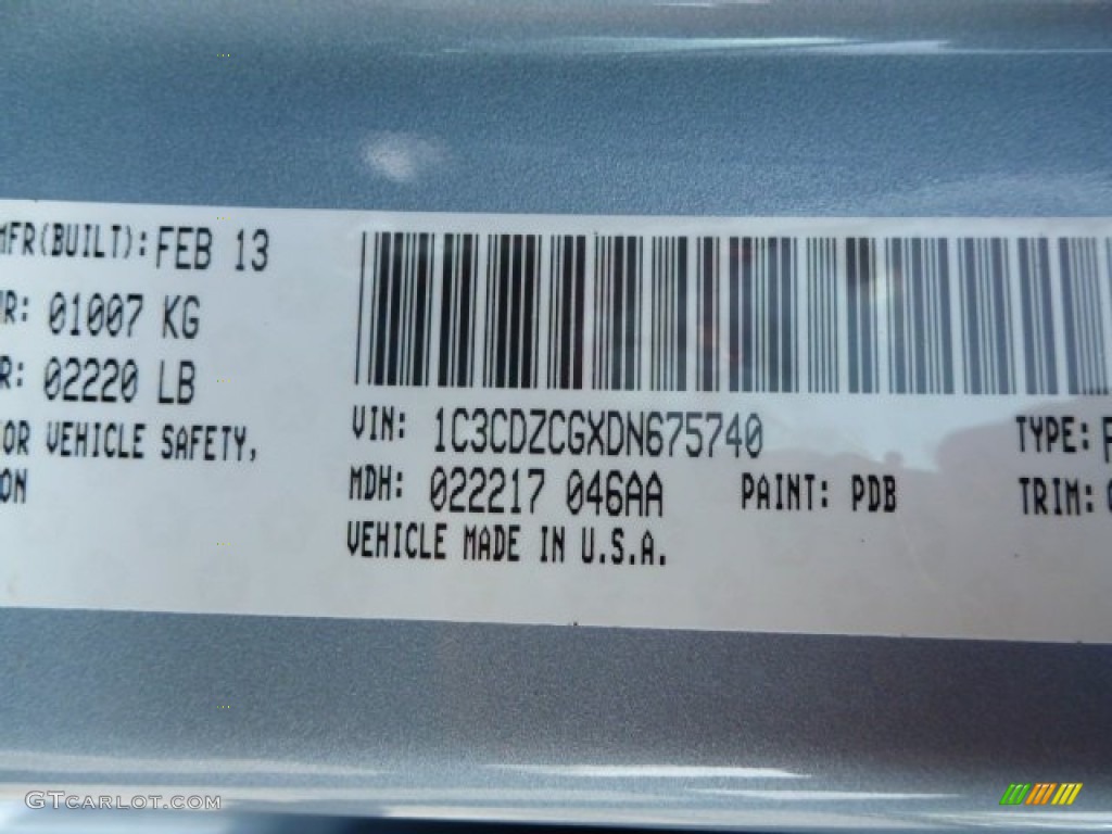 2013 Avenger SXT V6 - Crystal Blue Pearl / Black photo #19
