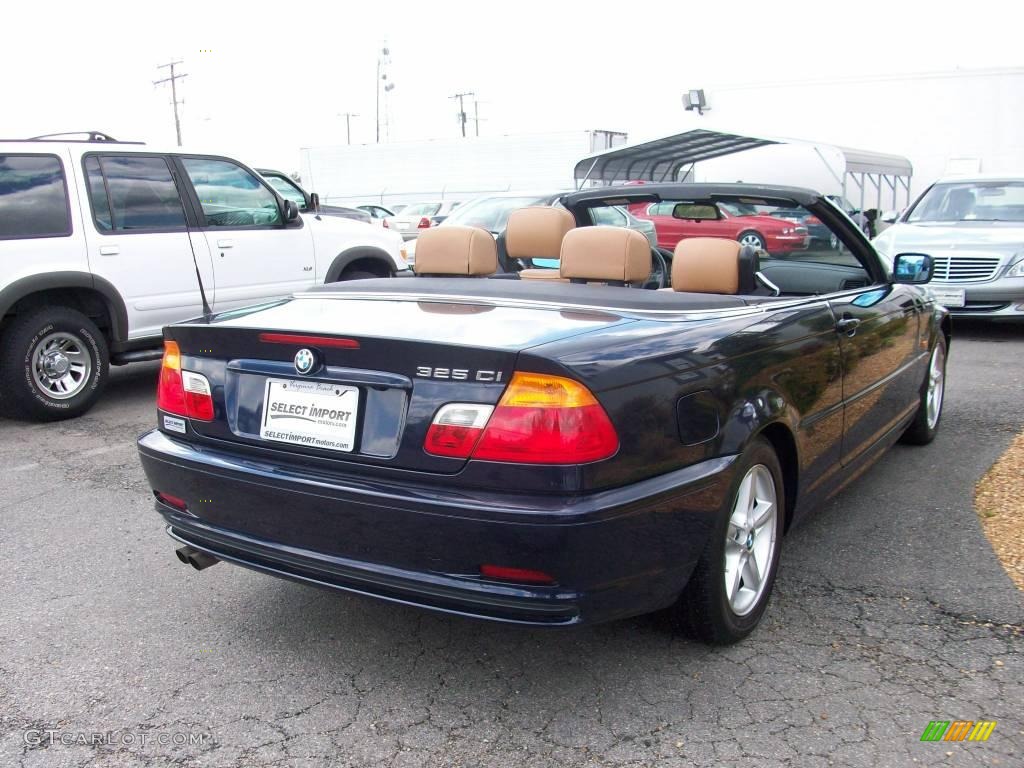 2003 3 Series 325i Convertible - Orient Blue Metallic / Natural Brown photo #9