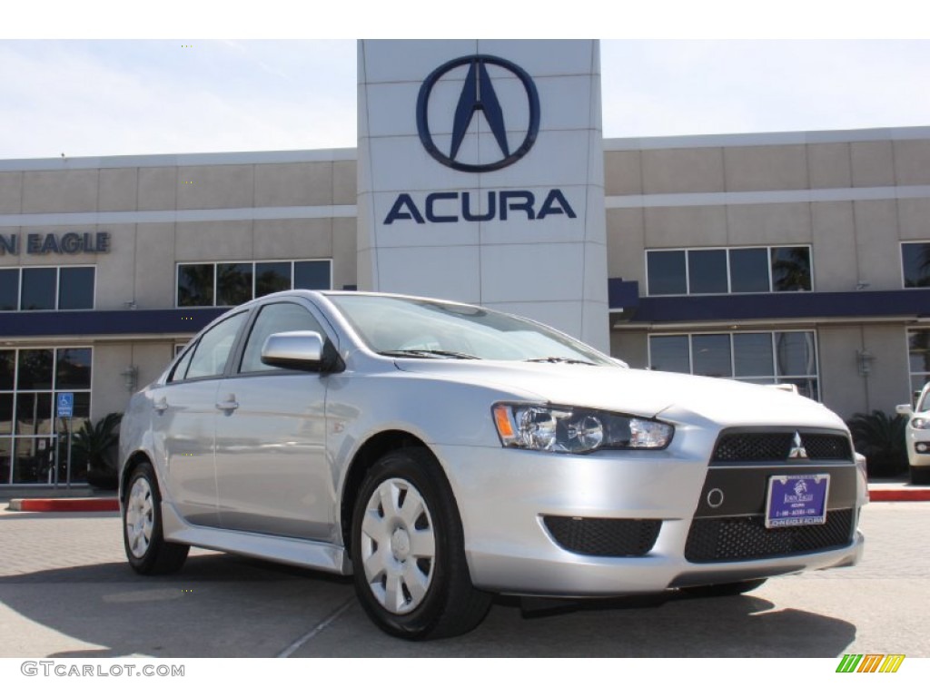 2011 Lancer ES - Apex Silver Metallic / Black photo #1