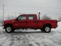 2006 Red Clearcoat Ford F250 Super Duty XLT Crew Cab 4x4  photo #4