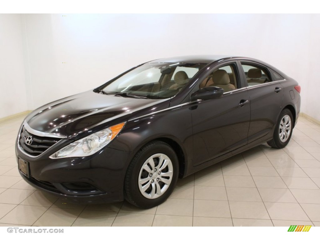 Black Plum Pearl 2011 Hyundai Sonata GLS Exterior Photo #78059360