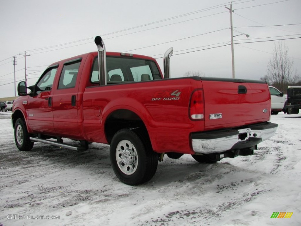 Red Clearcoat 2006 Ford F250 Super Duty XLT Crew Cab 4x4 Exterior Photo #78059373