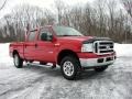 Red Clearcoat 2006 Ford F250 Super Duty XLT Crew Cab 4x4 Exterior