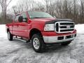 2006 Red Clearcoat Ford F250 Super Duty XLT Crew Cab 4x4  photo #17