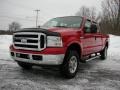 2006 Red Clearcoat Ford F250 Super Duty XLT Crew Cab 4x4  photo #20