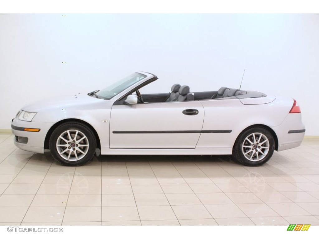 Silver Metallic 2004 Saab 9-3 Arc Convertible Exterior Photo #78059677