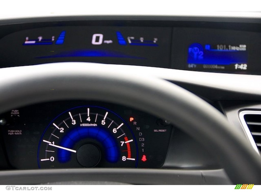 2013 Civic EX Sedan - Polished Metal Metallic / Gray photo #16