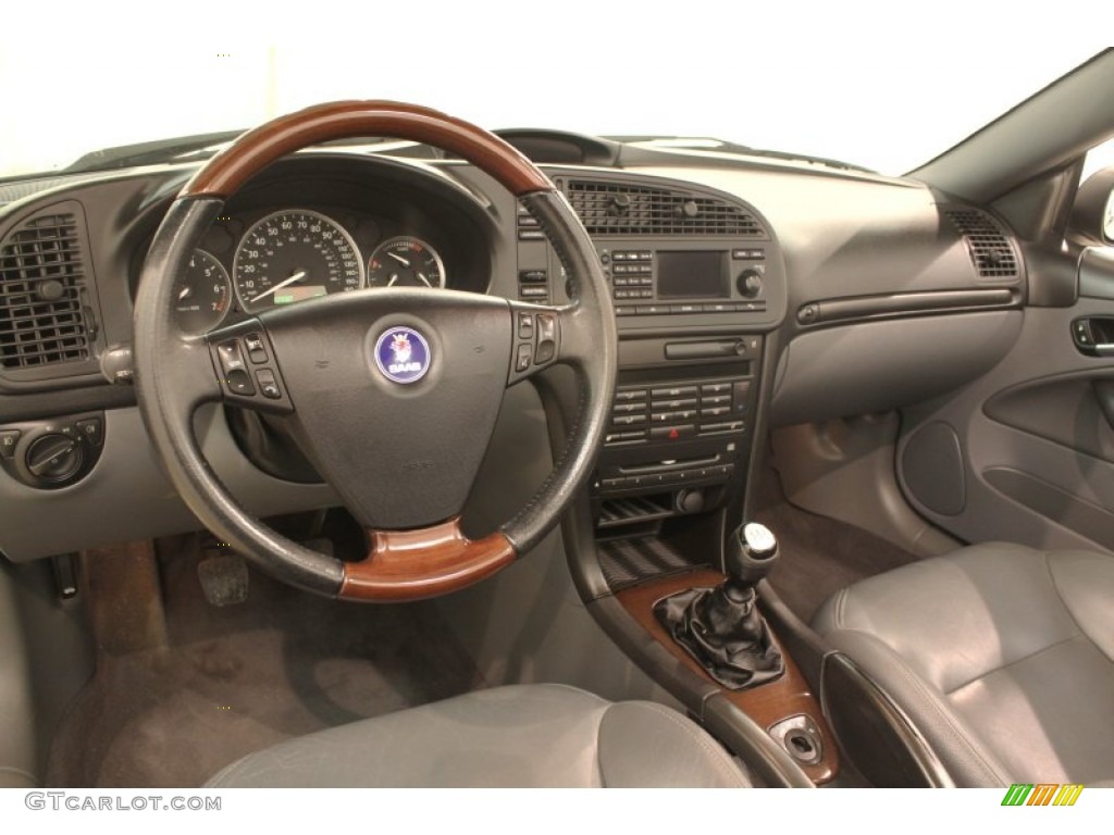 2004 Saab 9-3 Arc Convertible Slate Gray Dashboard Photo #78059751