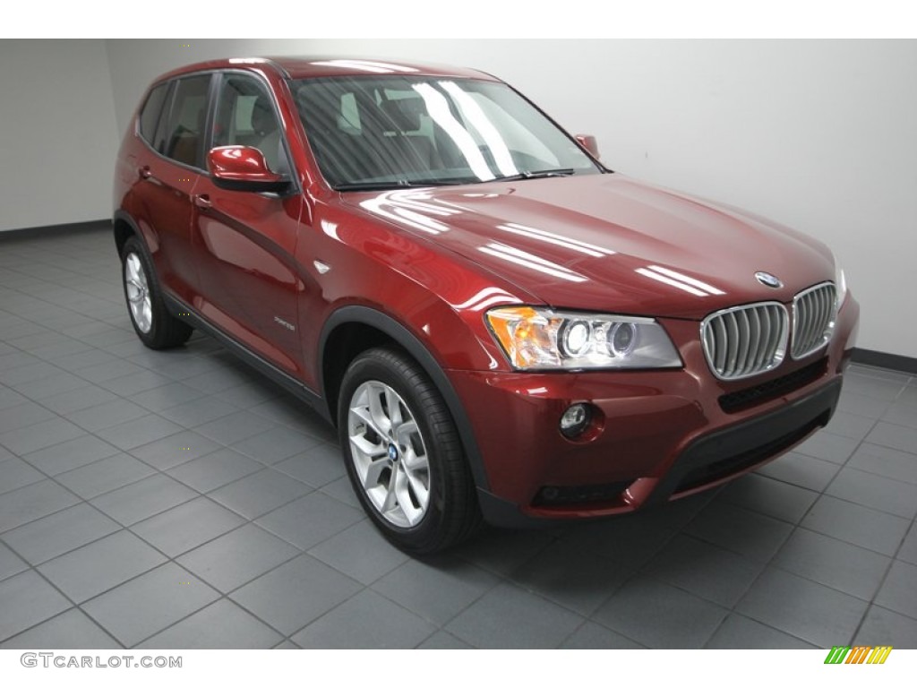 Vermillion Red Metallic 2013 BMW X3 xDrive 28i Exterior Photo #78059850