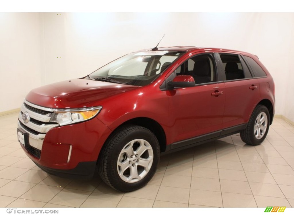 2013 Edge SEL AWD - Ruby Red / Charcoal Black photo #3