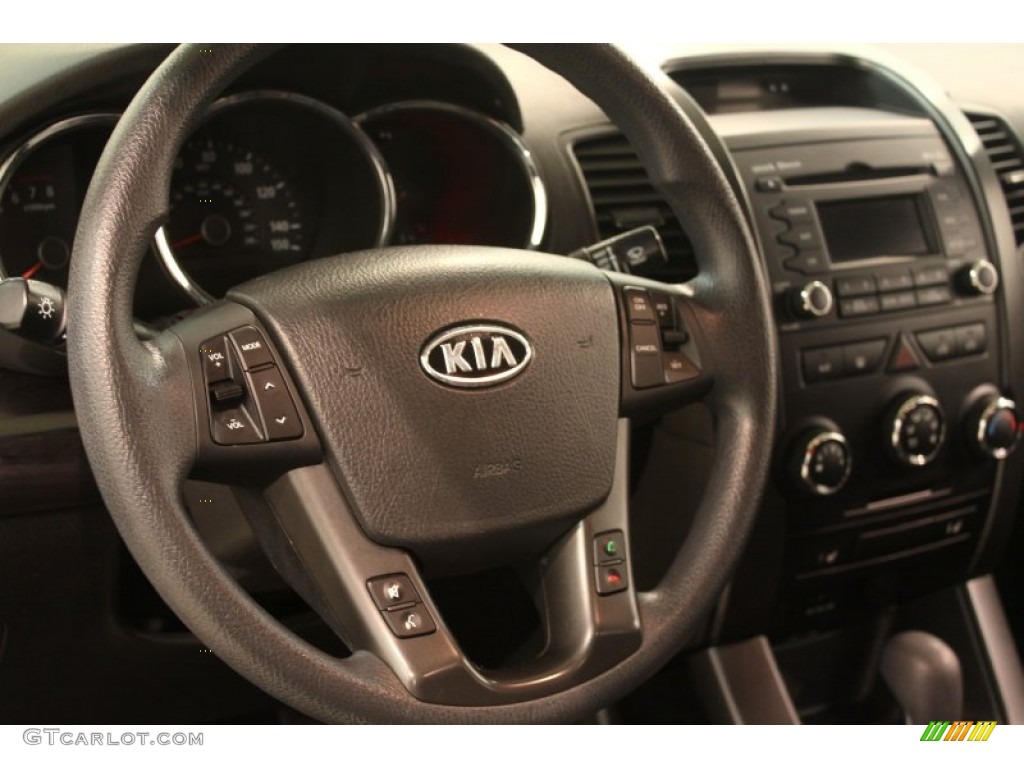 2011 Sorento LX AWD - Ebony Black / Black photo #6