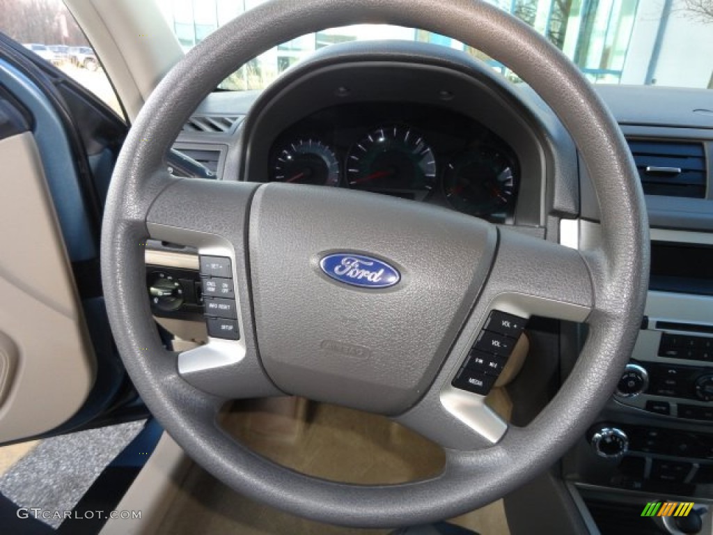 2011 Ford Fusion SE Camel Steering Wheel Photo #78063003