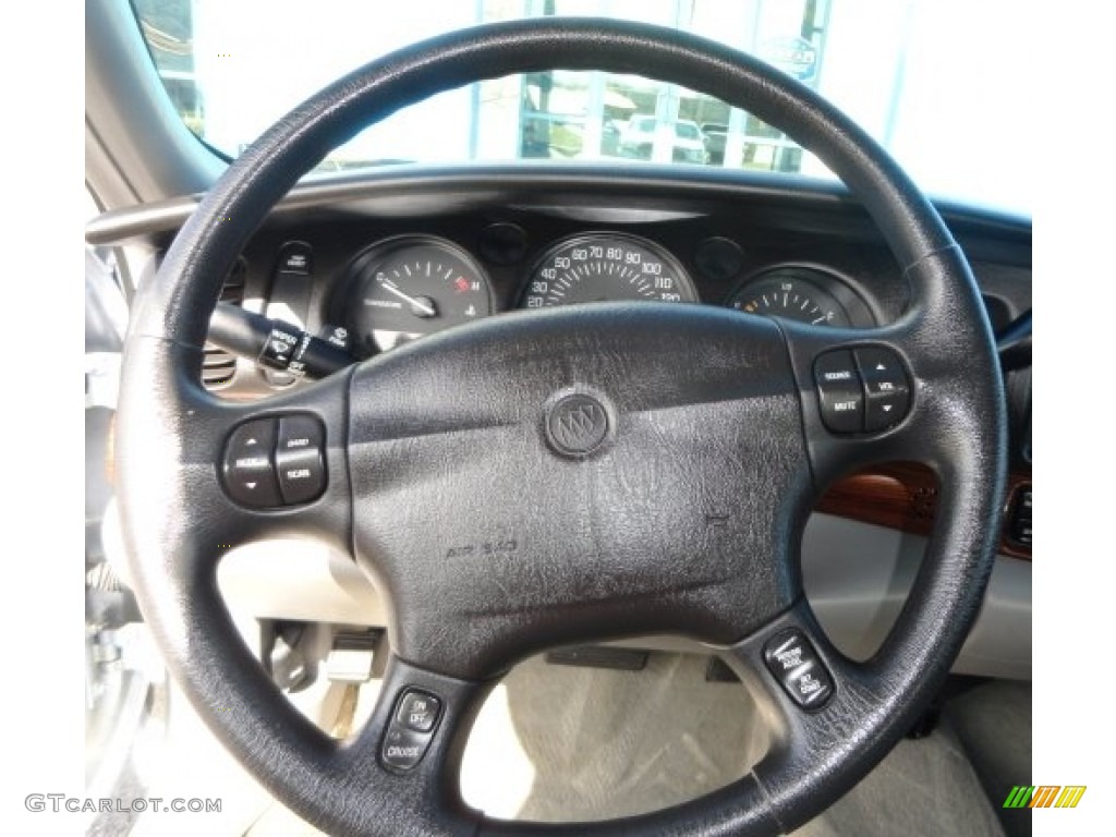 2005 Buick LeSabre Custom Gray Steering Wheel Photo #78063648