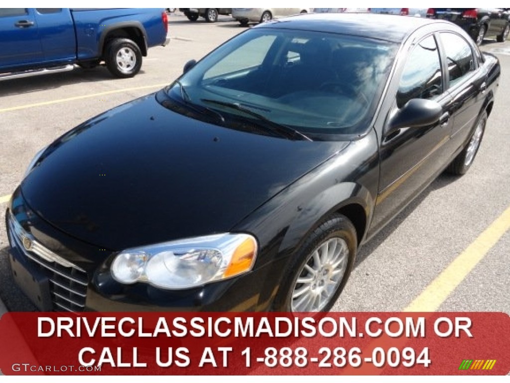 2006 Sebring Sedan - Brilliant Black / Dark Slate Gray photo #1