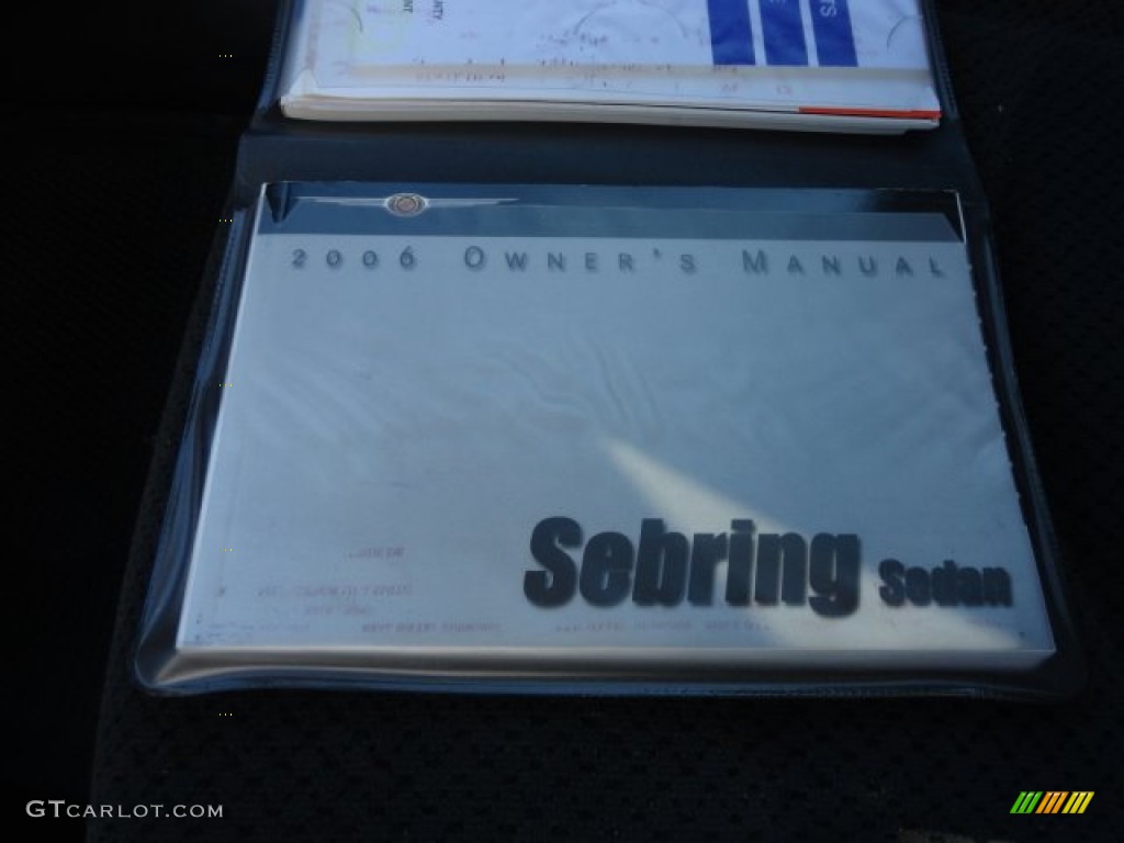 2006 Sebring Sedan - Brilliant Black / Dark Slate Gray photo #6
