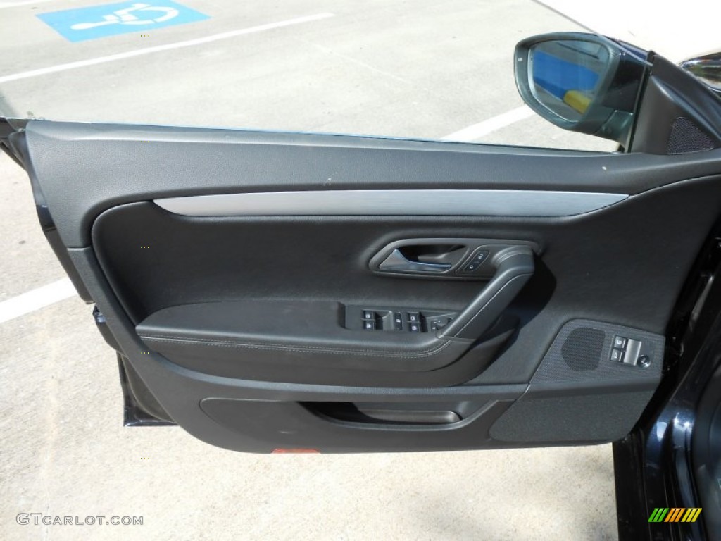 2013 Volkswagen CC R-Line Black Door Panel Photo #78063976