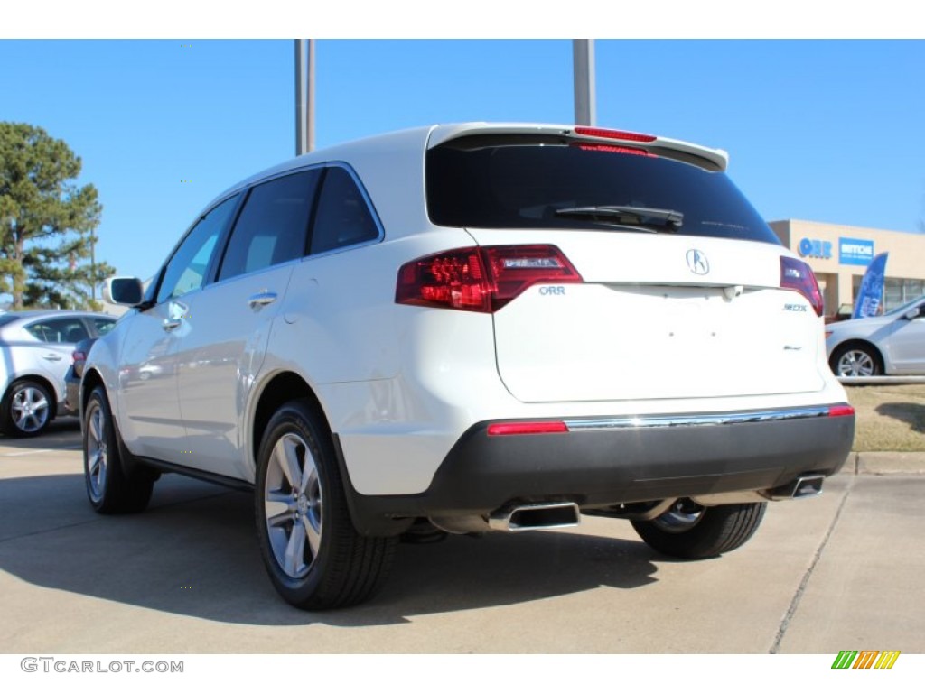 2013 MDX SH-AWD Technology - Aspen White Pearl / Parchment photo #3