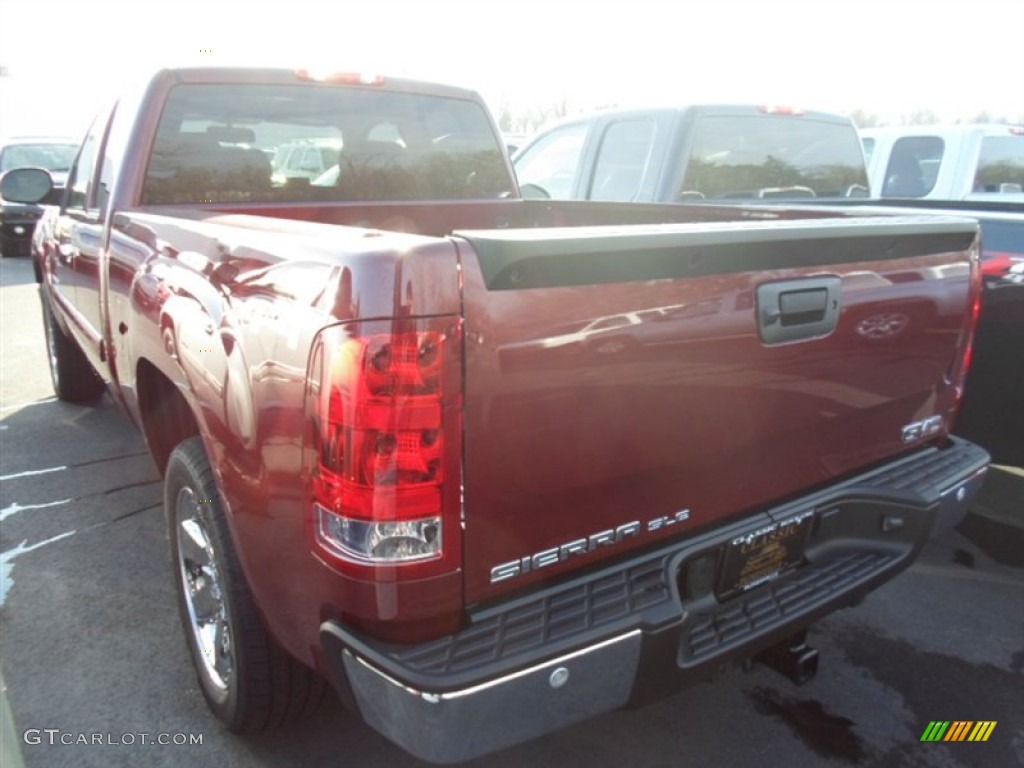 2013 Sierra 1500 SLE Extended Cab 4x4 - Sonoma Red Metallic / Ebony photo #5