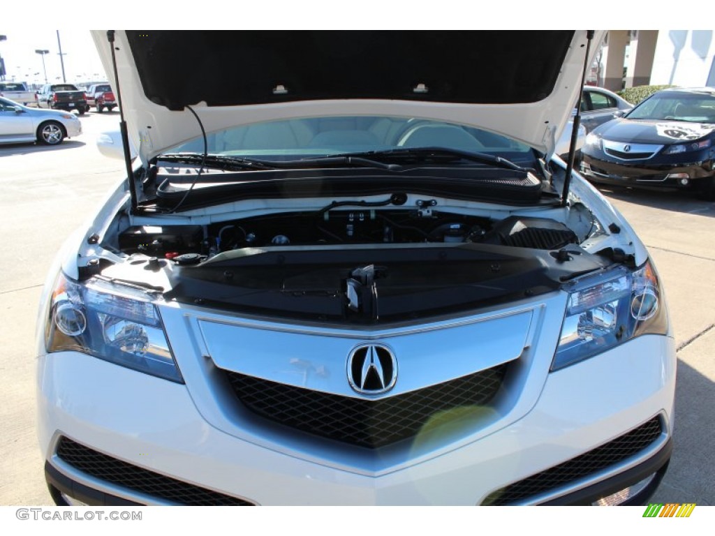 2013 MDX SH-AWD Technology - Aspen White Pearl / Parchment photo #9