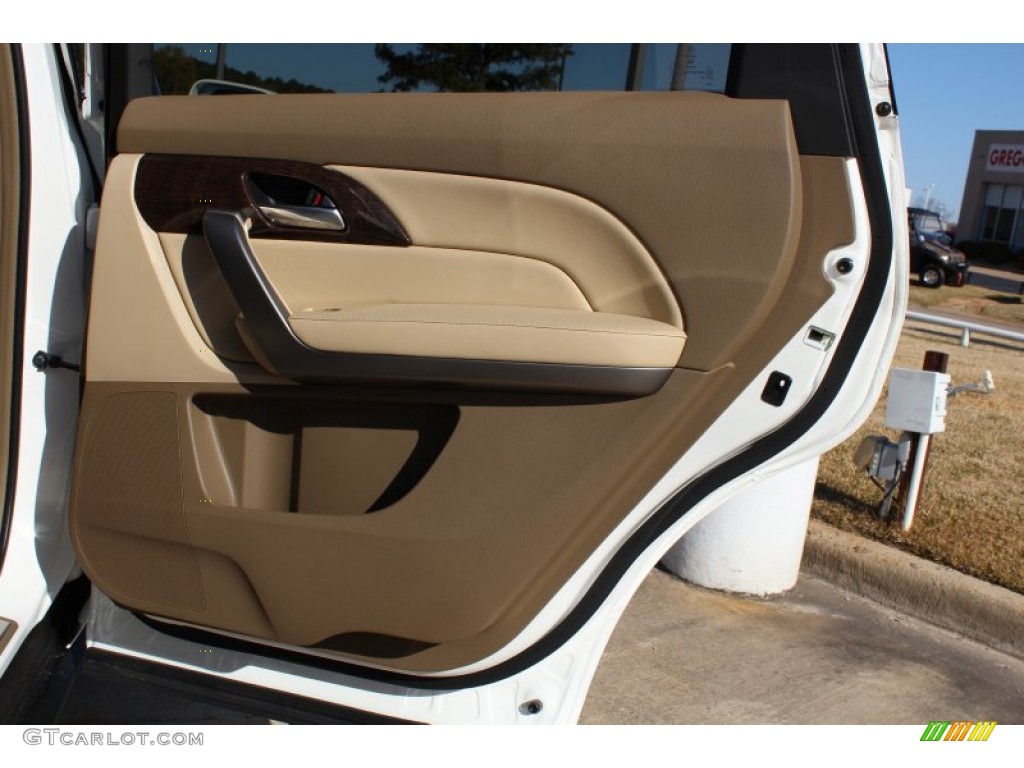 2013 MDX SH-AWD Technology - Aspen White Pearl / Parchment photo #21