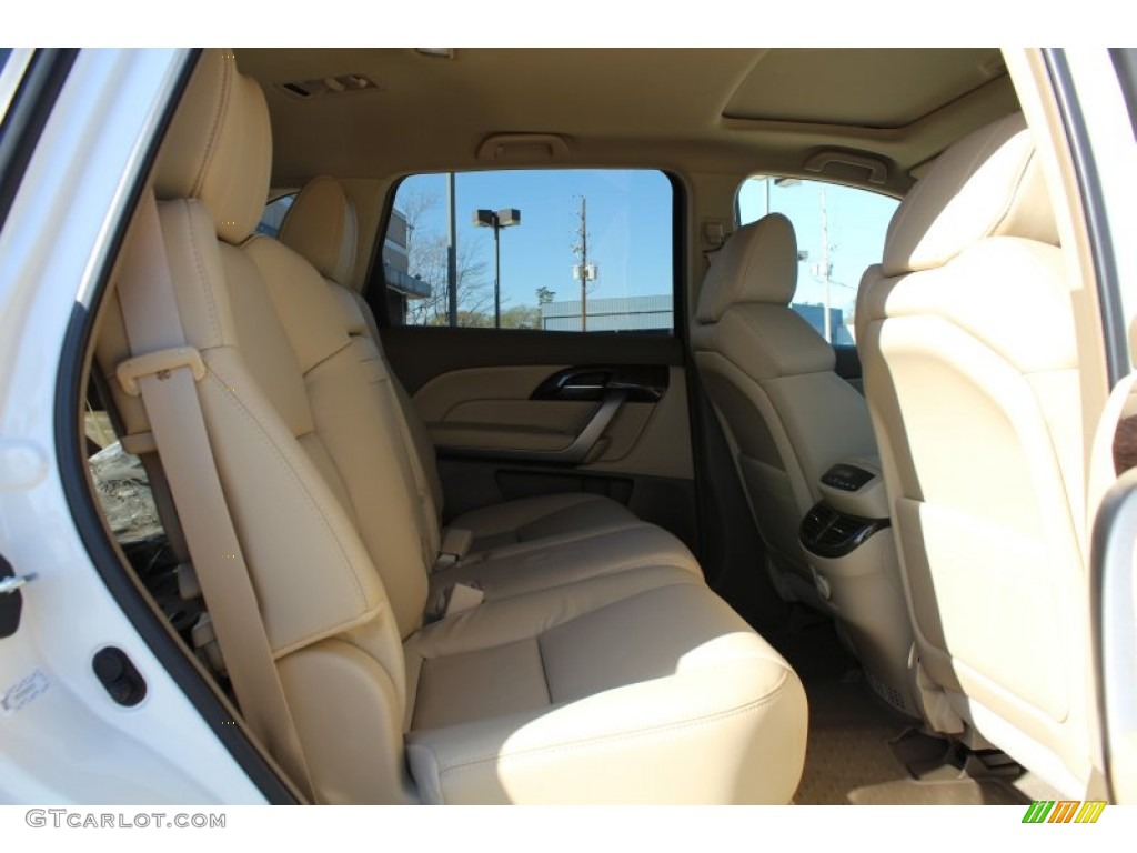 2013 MDX SH-AWD Technology - Aspen White Pearl / Parchment photo #22