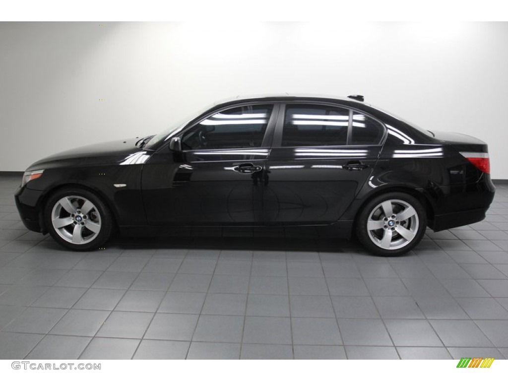 Jet Black 2007 BMW 5 Series 525i Sedan Exterior Photo #78065121