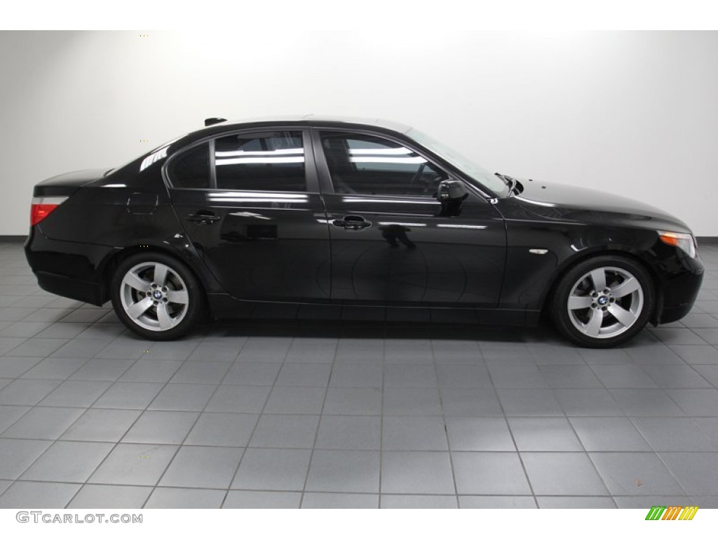 Jet Black 2007 BMW 5 Series 525i Sedan Exterior Photo #78065217