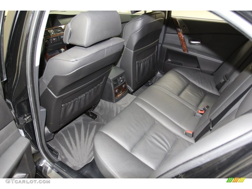 Black Interior 2007 BMW 5 Series 525i Sedan Photo #78065454