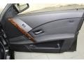 2007 BMW 5 Series Black Interior Door Panel Photo
