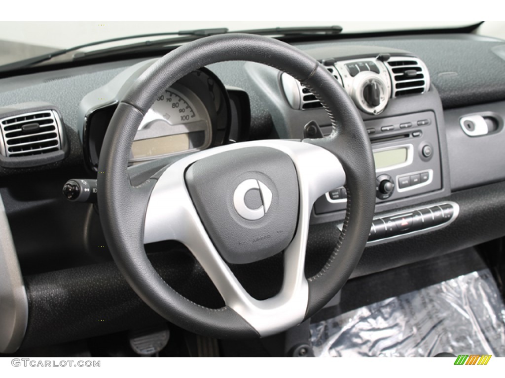2010 Smart fortwo passion cabriolet design Black Dashboard Photo #78065823