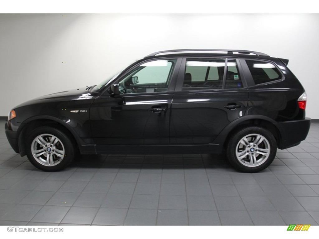 Black Sapphire Metallic 2005 BMW X3 3.0i Exterior Photo #78066186