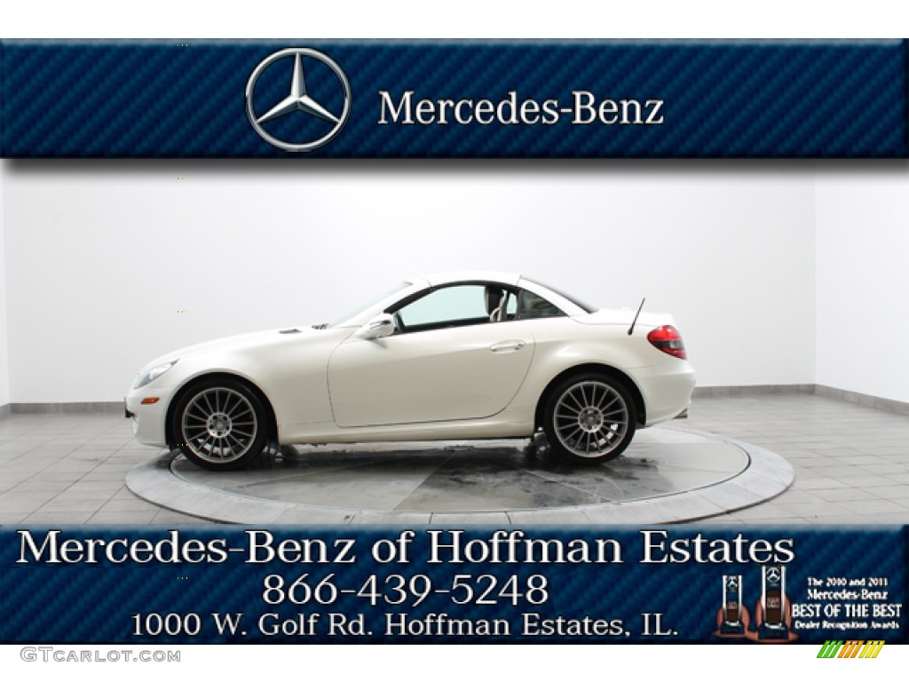 2010 SLK 300 Diamond White Edition Roadster - designo Mystic White / Diamond White Edition Two-Tone photo #2