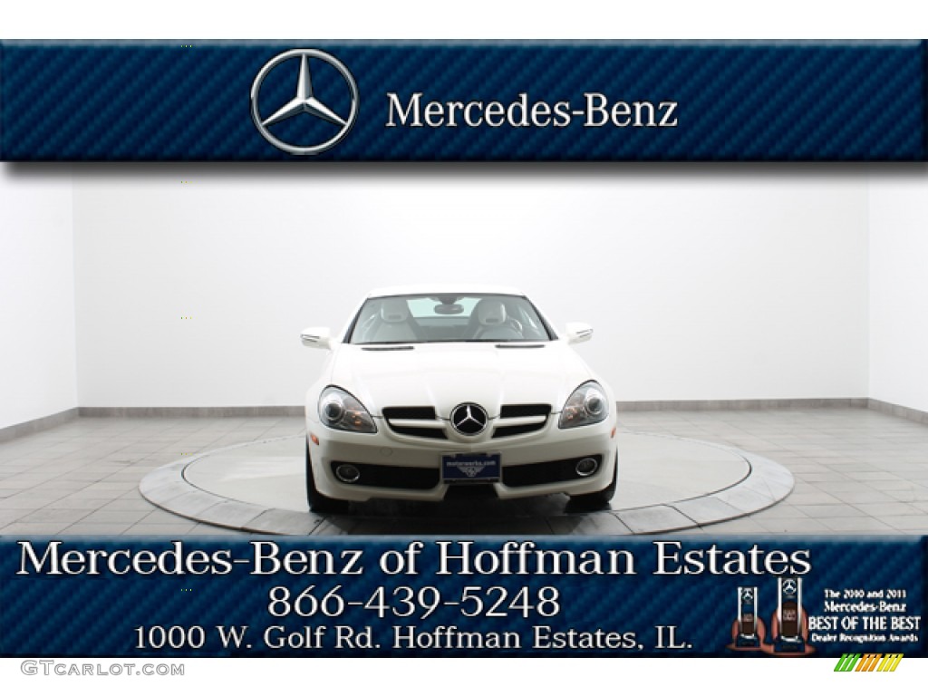 2010 SLK 300 Diamond White Edition Roadster - designo Mystic White / Diamond White Edition Two-Tone photo #3