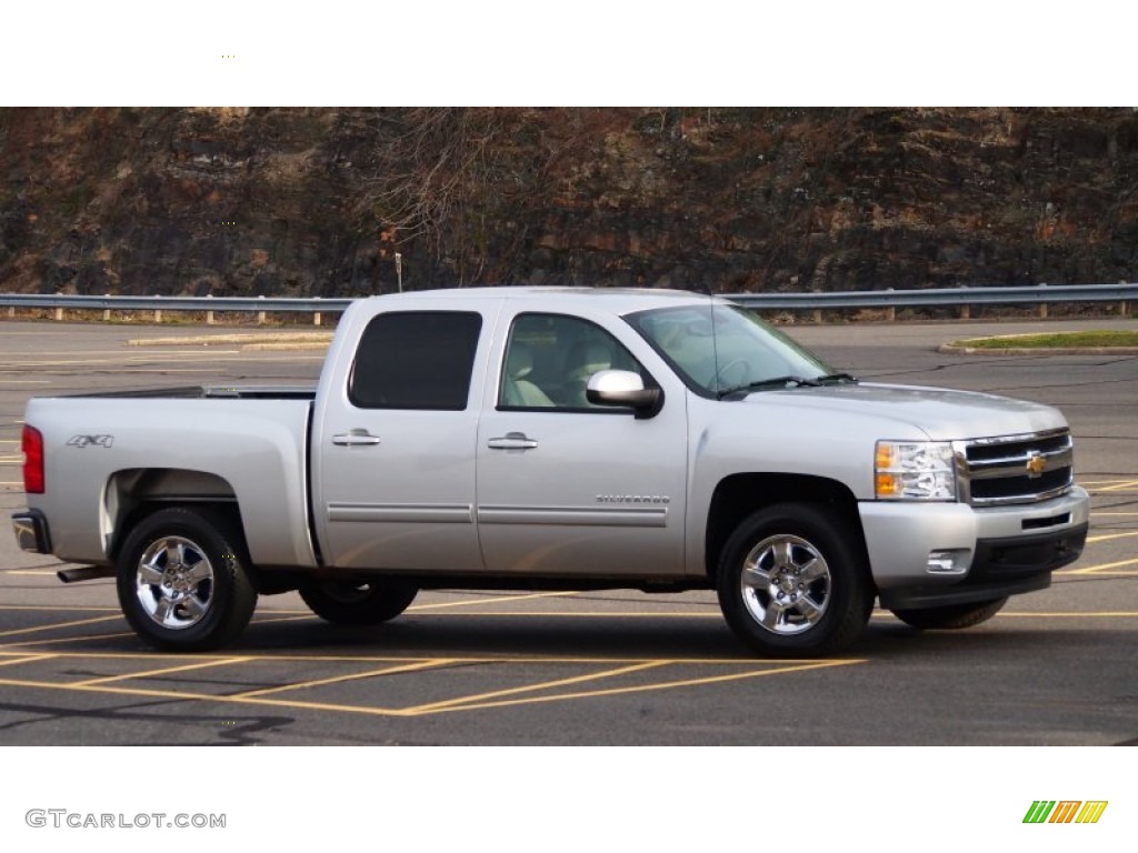 2011 Silverado 1500 LTZ Crew Cab 4x4 - Sheer Silver Metallic / Light Titanium/Dark Titanium photo #8