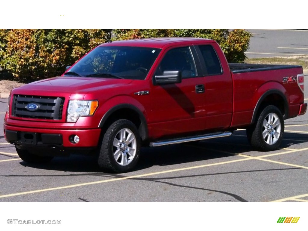 Red Candy Metallic 2010 Ford F150 FX4 SuperCab 4x4 Exterior Photo #78067281
