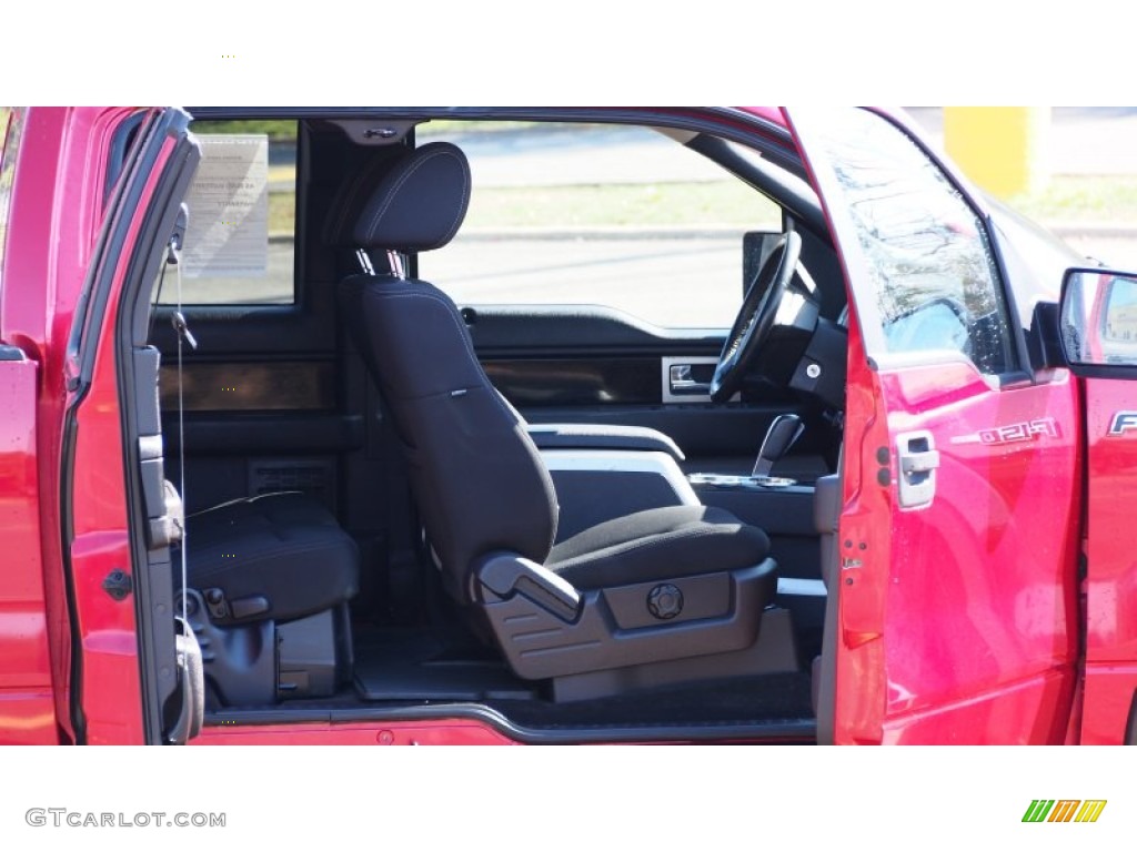 2010 F150 FX4 SuperCab 4x4 - Red Candy Metallic / Black photo #9