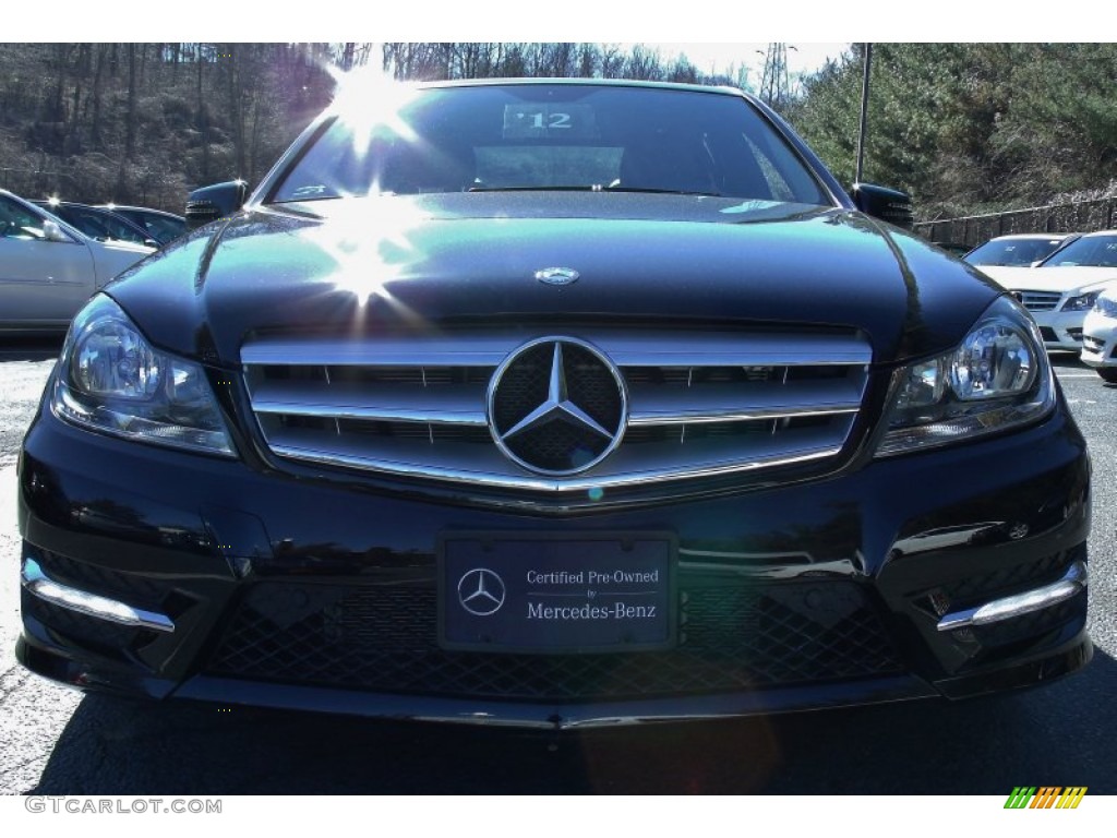 2012 C 300 Sport 4Matic - Black / Black photo #2