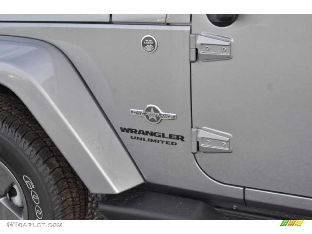 2013 Wrangler Unlimited Oscar Mike Freedom Edition 4x4 - Billet Silver Metallic / Freedom Edition Black/Silver photo #2