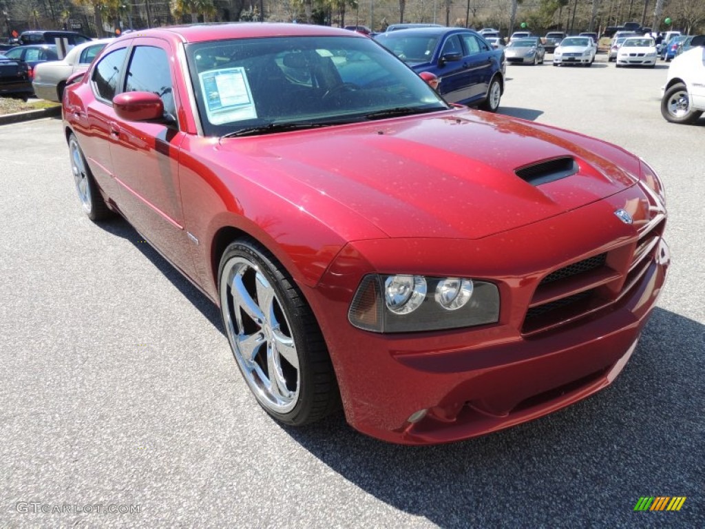 2006 Charger SRT-8 - Inferno Red Crystal Pearl / Dark Slate Gray/Light Graystone photo #1