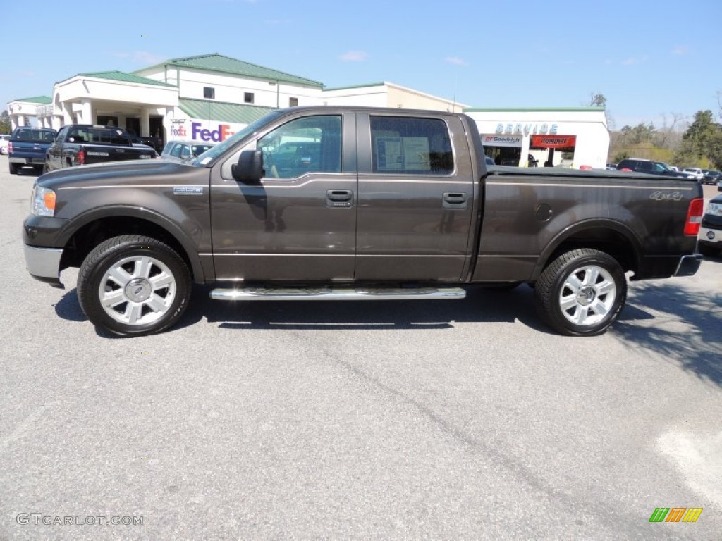 2006 F150 Lariat SuperCrew 4x4 - Dark Shadow Grey Metallic / Tan photo #2