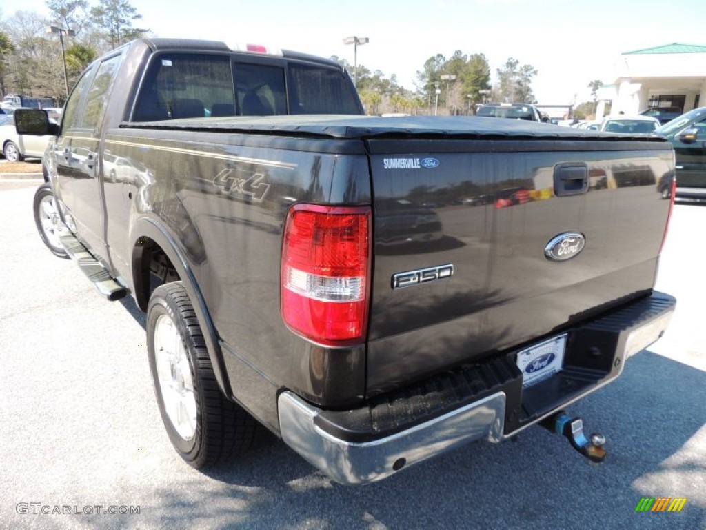 2006 F150 Lariat SuperCrew 4x4 - Dark Shadow Grey Metallic / Tan photo #17