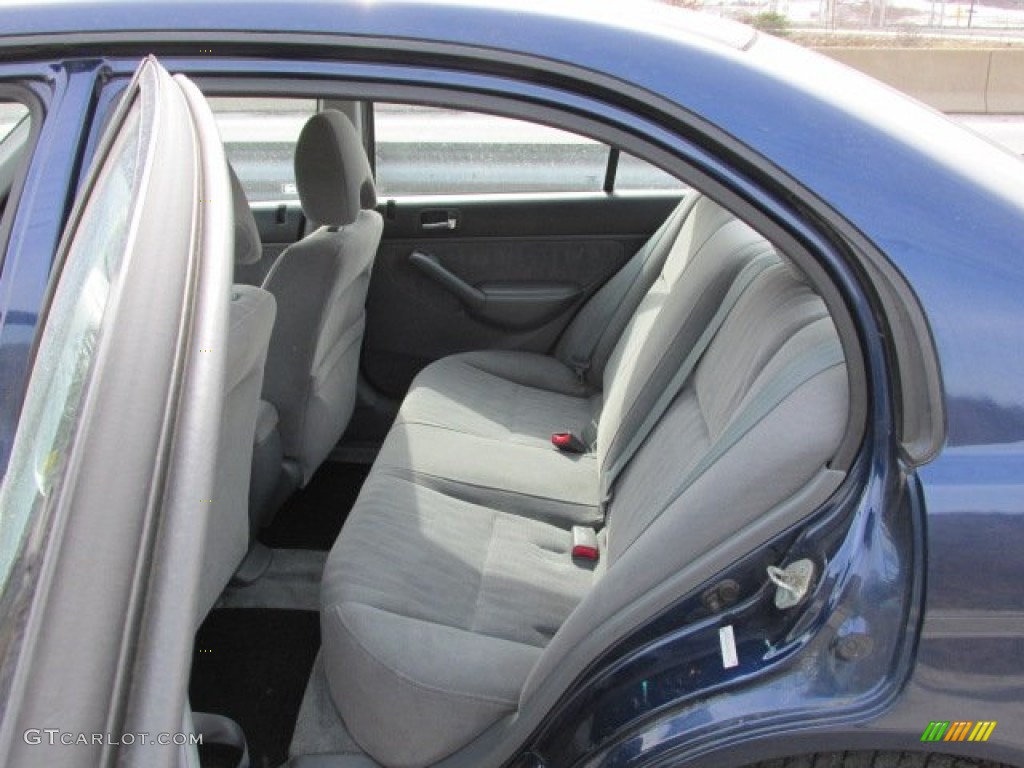 2003 Civic LX Sedan - Eternal Blue Pearl / Gray photo #17