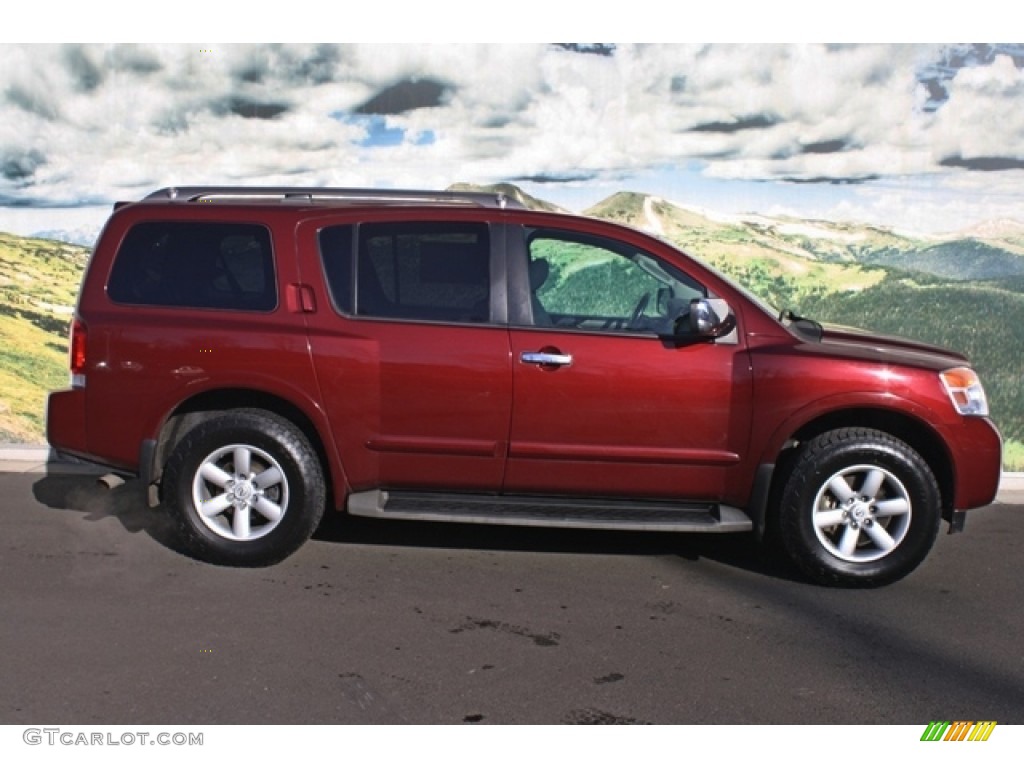 2010 Armada SE 4WD - Tuscan Sun Red Pearl / Charcoal photo #2