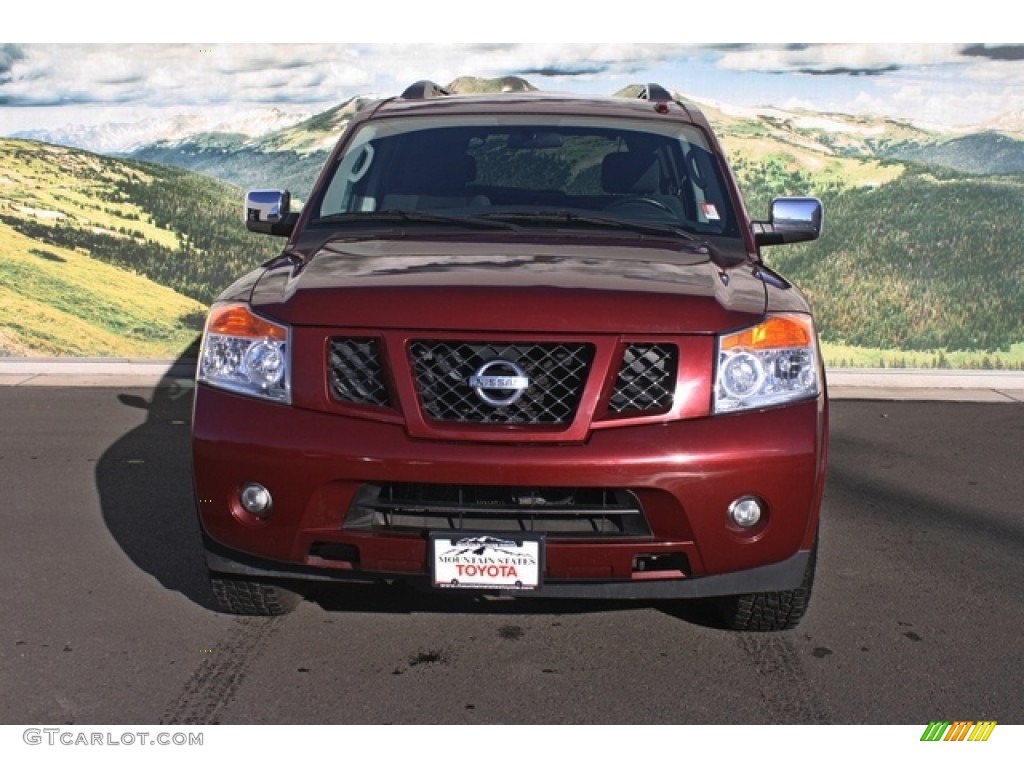 2010 Armada SE 4WD - Tuscan Sun Red Pearl / Charcoal photo #7