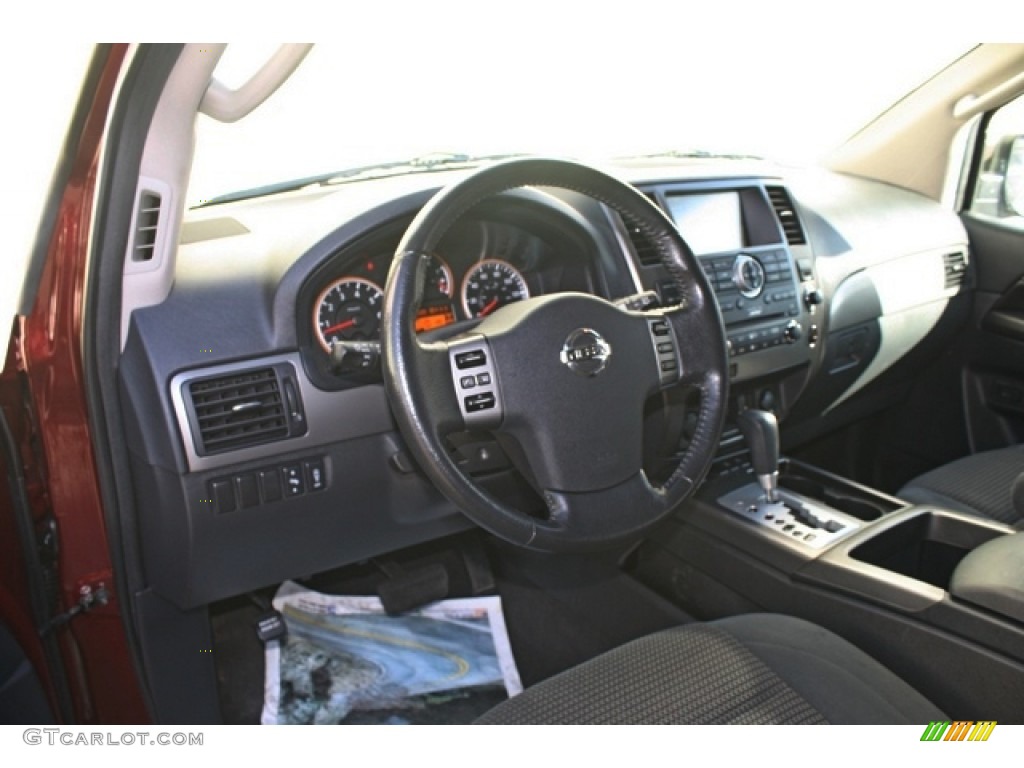 2010 Armada SE 4WD - Tuscan Sun Red Pearl / Charcoal photo #9