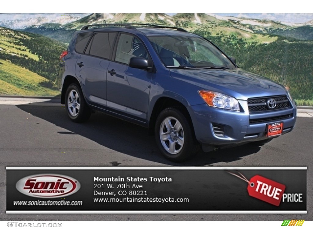 2010 RAV4 I4 4WD - Pacific Blue Metallic / Ash Gray photo #1