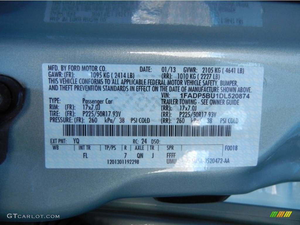 2013 C-Max Color Code YQ for Ice Storm Photo #78073737