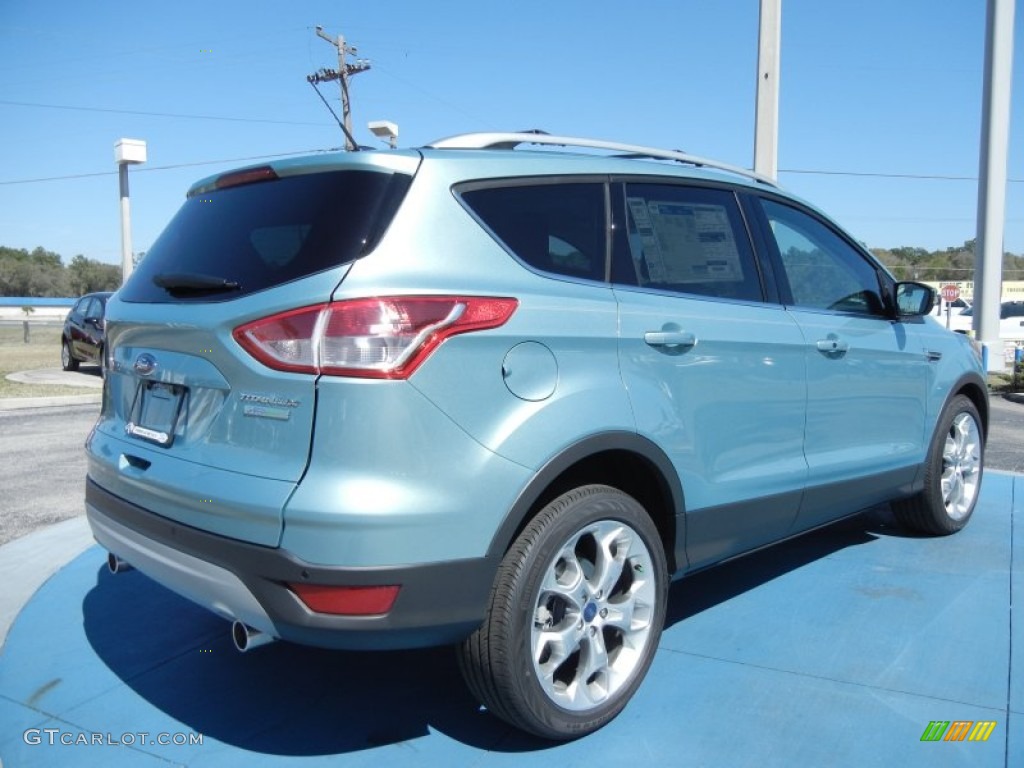 2013 Escape Titanium 2.0L EcoBoost - Frosted Glass Metallic / Charcoal Black photo #3