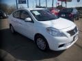 2012 Fresh Powder White Nissan Versa 1.6 SV Sedan  photo #3